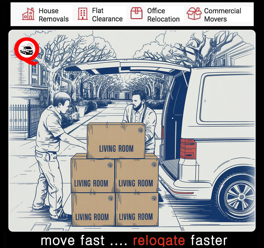 07486 381 446 - RELOQATE provide professional house removals, flat movers and home relocation movers in London.